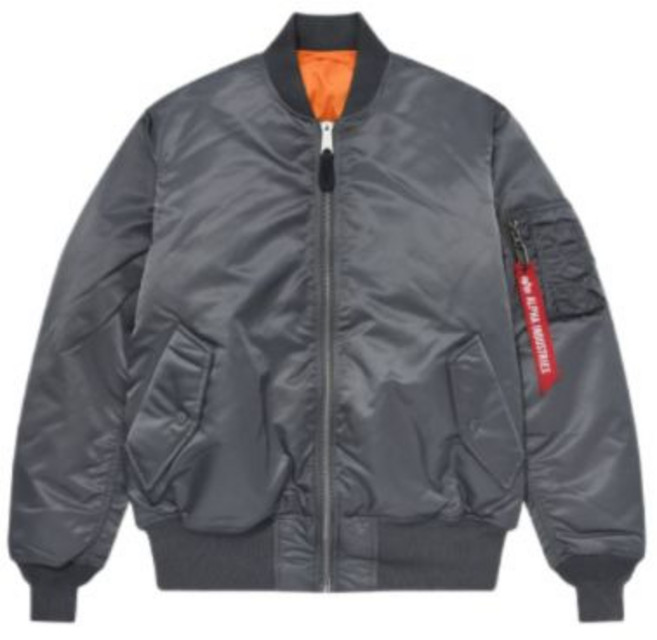 알파인더스트리 ALPHA INDUSTRIES MA-1 플라이트 자켓 건메탈 매장정품 193328
