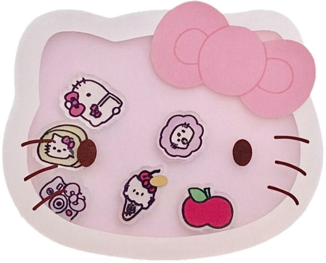 쉐이커 고양이 스마트톡 그립 톡홀더, 1개, 키티얼굴