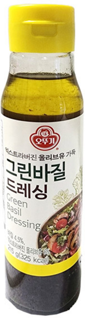 (무)오뚜기 그린바질드레싱215gX12개, 215g, 12개