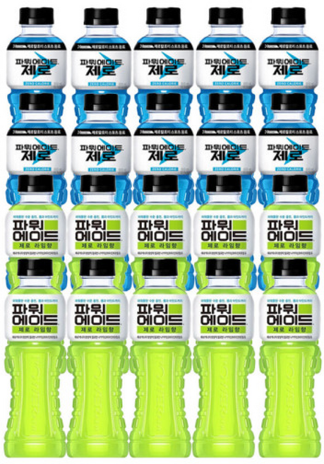 파워에이드 제로 +파워에이드 제로 라임향, 1개, 600ml