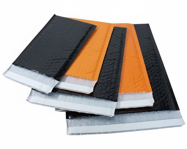 하나팩토리 유광 PET 에어캡 뽁뽁이 택배 안전봉투, 오렌지, 60개