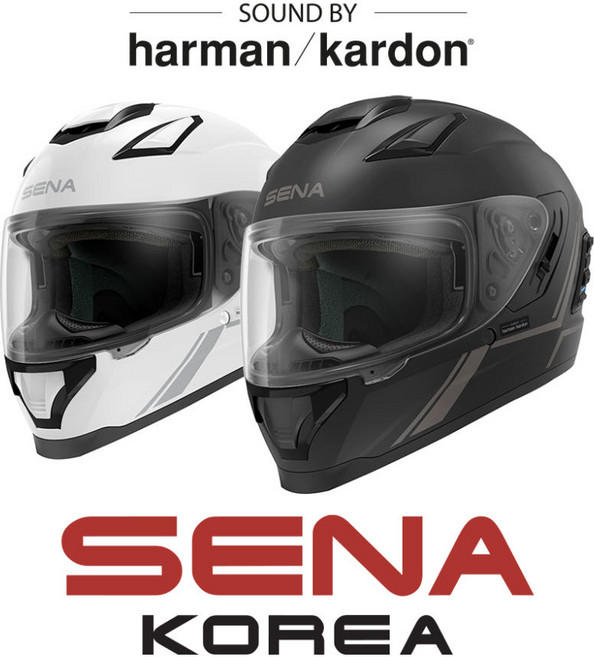 세나 스트라이커 하만카돈 스피커 블루투스 내장 헬멧 메시 인터콤 STRYKER-GW/MB, 글로시 화이트
