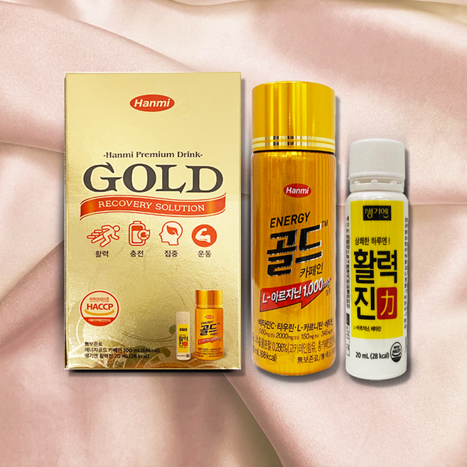 [한미] 에너지 골드 카페인 + 생기엔 활력진 세트! (에너지골드 카페인 100ml+생기엔 활력진 20ml), 20개, 120ml