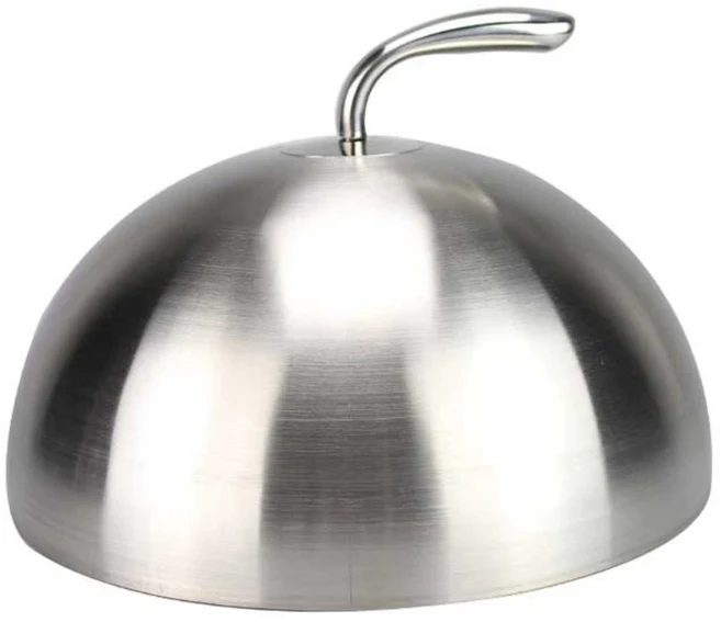M68E 20/24/26/28cm 스테인리스 스틸 스테이크 커버 철판 구이 돔 접시 뚜껑 음식, 03 20