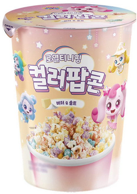 캐치티니핑 로열티니핑 컬러팝콘, 3개, 45g
