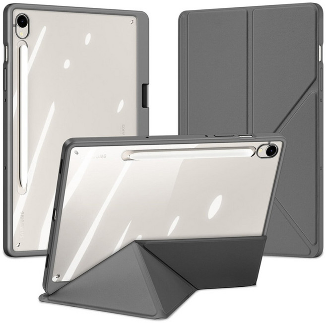 DUX DUCIS 갤럭시탭 마기 케이스 커버분리 가로세로거치, 그레이, 1개