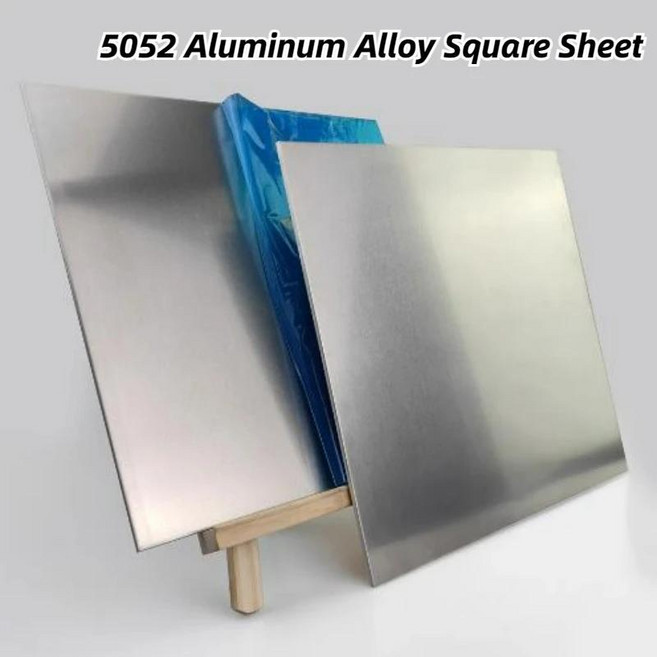 알루미늄 평판 사각형 시트 재료 레이저 절단 프레임 금속판, 1. 100X100X0.3mm 10pcs, 1개
