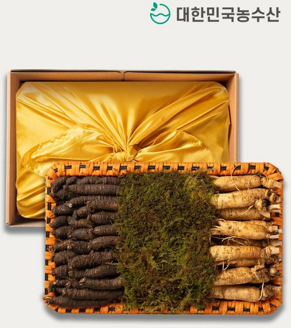 금산 인삼 더덕 혼합 선물세트 수삼 더덕세트, 2호 수삼 선물세트 550g, 550g, 1개