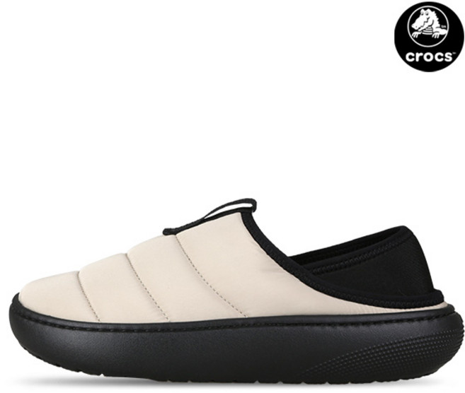 크록스 클래식 퍼프 모크 남자 겨울 방한 패딩 슬리퍼 210706-0LK