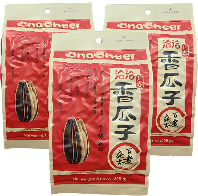 챠챠 해바라기씨 양념맛, 228g, 3개