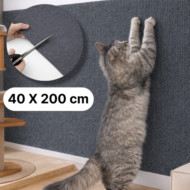 리소움 부착식 잘라쓰는 고양이 스크래쳐, 다크그레이, 1개