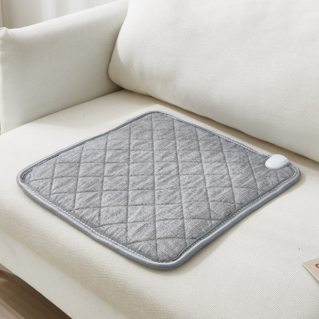 한일의료기 전기매트 전자파없는 무자계 캠핑 탄소카본매트 1인전기방석 진그레이 (45*45), 1인 전기방석 진그레이 (45x45)