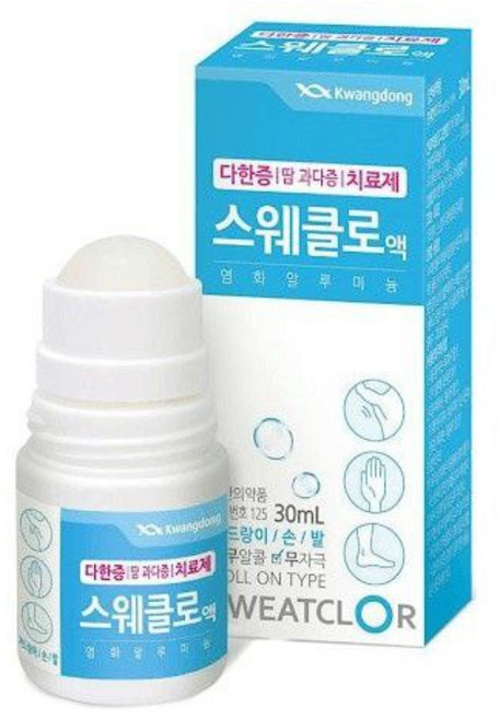 스웨클로액 겨드랑이 땀억제 체취제거 보송함유지 장시간지속 땀냄새고민 데일리땀케어 겨터파크방지, 1개