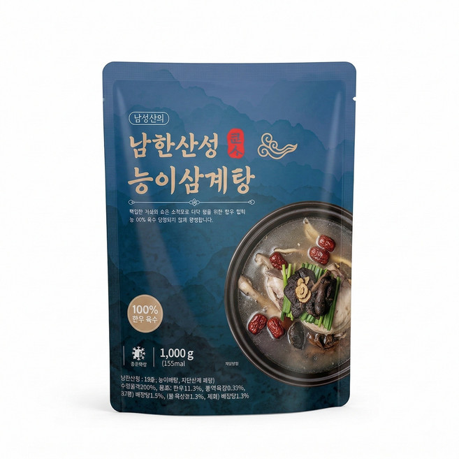 집밥장인 남한산성 능이삼계탕, 5개, 1kg