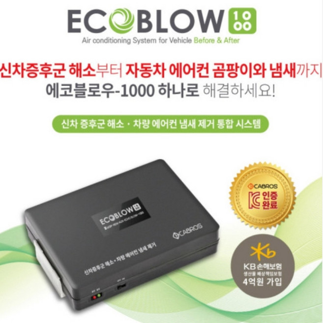 ECO BLOW 1000 에코블로우-1000 에어컨 공기청정기, 에코블로우-1000 (승용차용)