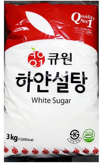 백설탕 삼양 3K 흰설탕/백설탕/정백당, 3kg, 1개