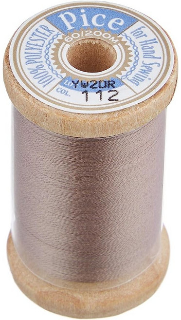 【YUBU】FUJIX Piece 手縫線 貼布縫線 拼接縫線 拼布縫線 60番 200m, 112, 1個