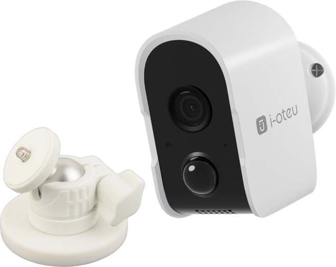 아이오트 2K QHD 무선 보안 스마트 홈카메라 현관 CCTV 실내외겸용 S6, S6 화이트 + 마그넷 브라켓, 1개