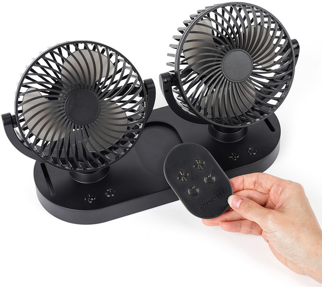크레이지몬스터 풍잘 트윈 차량용 선풍기, 풍잘 트윈 선풍기-리모컨형(1P)