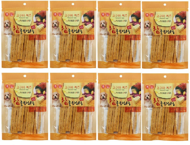 펫더맨 강아지 참좋은간식 고구마치즈, 치즈스틱, 100g, 8개