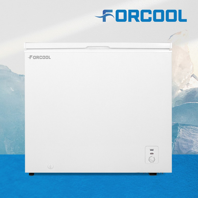 포쿨 다용도 미니냉동고 소형 가정용 업소용, FC-200BDW, 200L