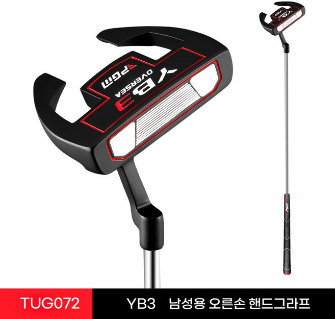PGM 골프 퍼터 (조준 라인 연습 클럽 포함) TUG072, R, 3도