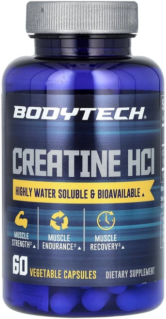 바디텍 BodyTech 크레아틴HCl 750mg 베지 캡슐 60정125140원산지:기타, BodyTech, 크레아틴HCl, 750mg, 베지 캡, 1개 - 쿠팡