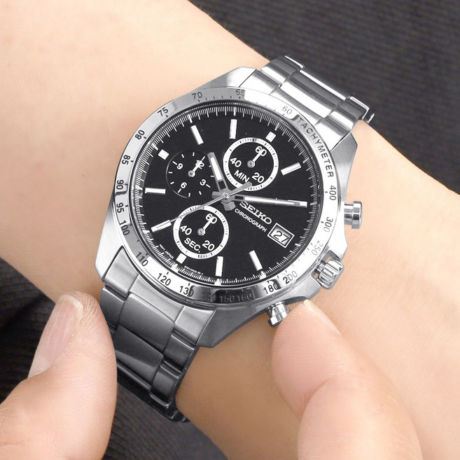 세이코 스피릿 시리즈 남성용 크로노그래프 메탈 손목시계