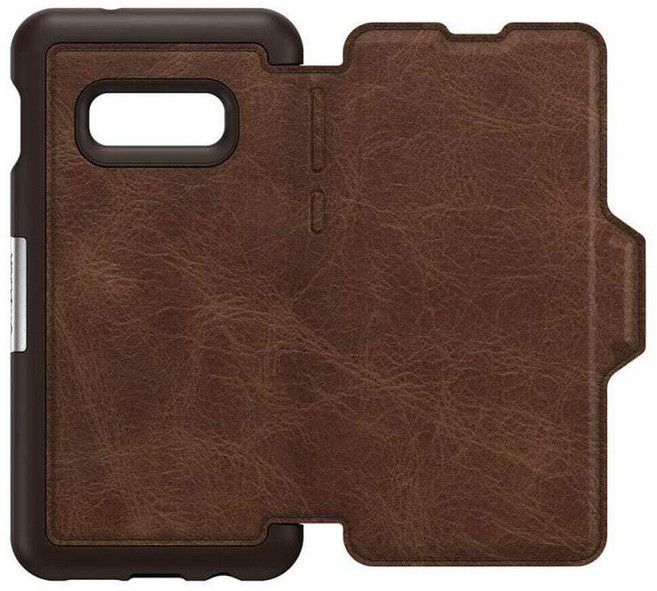 OtterBox Strada 시리즈 갤럭시 S10e용 케이스 - 소매 포장 - 섀도우 (블랙/퓨터), 에스프레소 (다크 브라운/낡은 브라운 가죽)