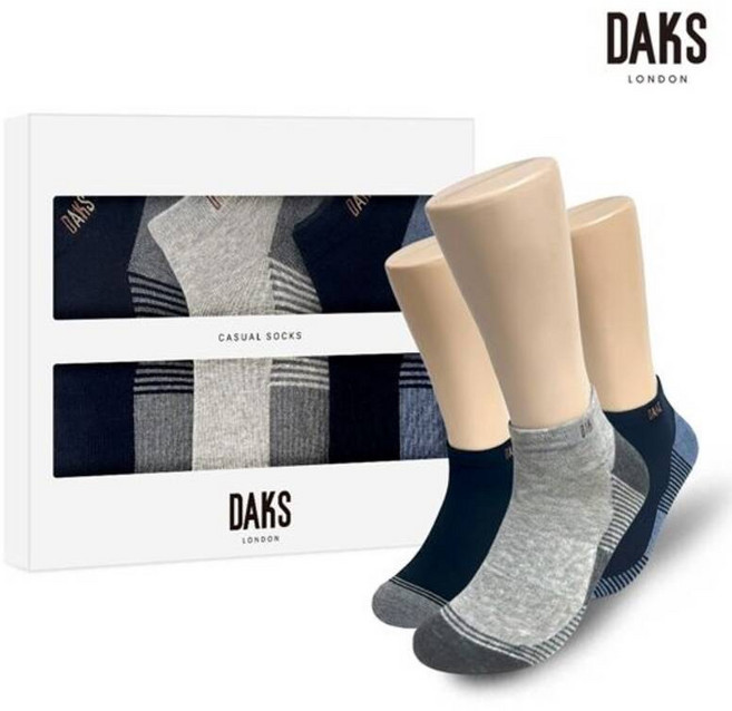 닥스 신사양말 3족 선물세트 스니커즈 바닥링글 26321