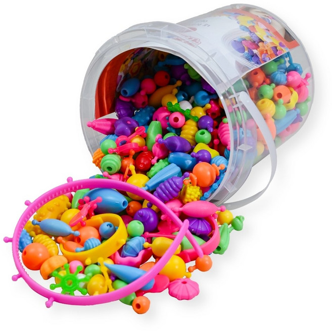 키즈 플레이 비즈 380피스 악세사리 만들기, 혼합색상, 1개