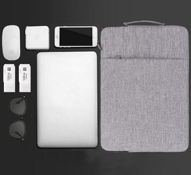 휴대용 태블릿 핸디 파우치 맥북 패드 파우치 갤럭시 탭 노트북 가방 11인치 13인치 15인치, 13-14인치, (6월12일출고)블랙