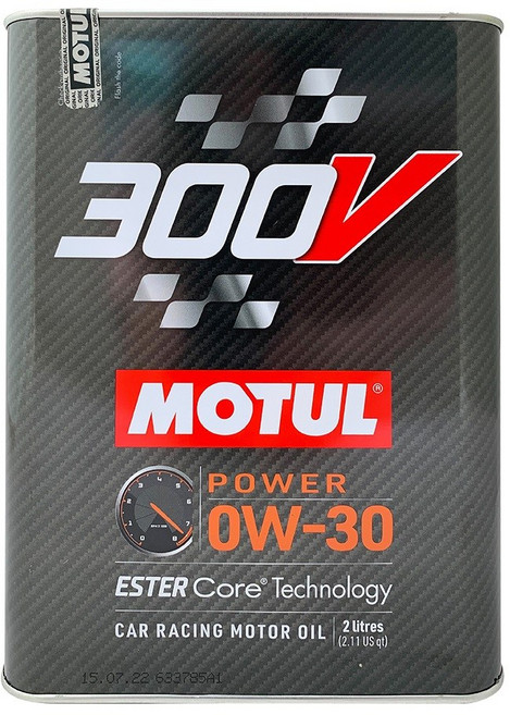 MOTUL 300V Power 0W-30 賽車引擎機油 酯類核心技術 高性能引擎保護, 2L, 1個