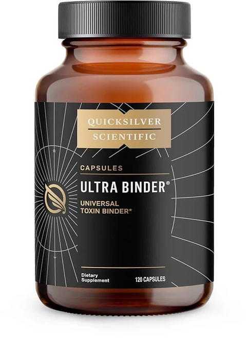 퀵실버 사이언티픽 울트라 바인더 - 바인더 위한 멀티 체내 - 숯이 벤토나이트 분말 지지 디톡스 및 과정을 포함된 점토 톡신 및 제거 독소 장 보충제(120캡슐) 제올라이트, 1개, 120캡슐 - 쿠팡