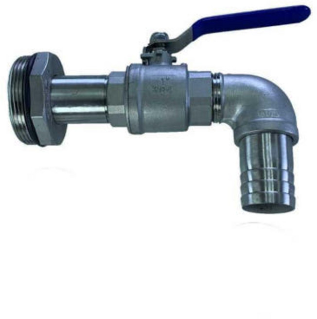 드럼통밸브 드럼 마개 밸브 수도꼭지 기름통 배출 배관 출구 실링 잠금, 직선 오일 배출구 직경 20MM, 1개