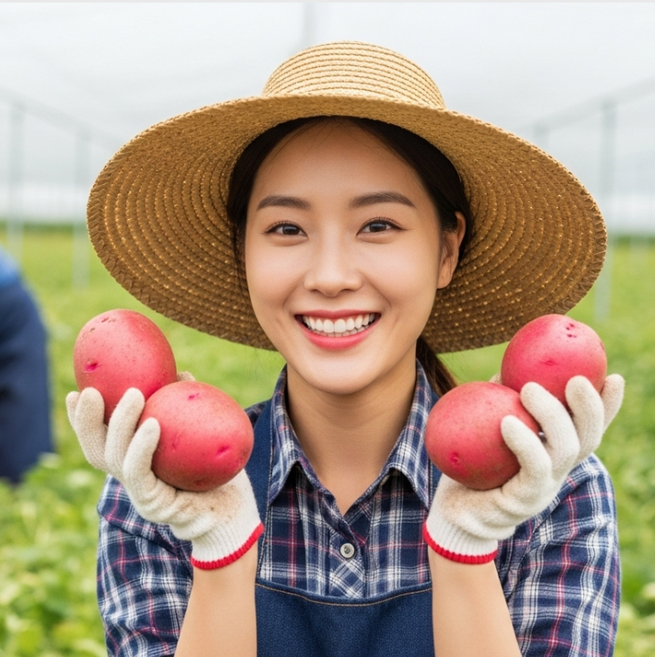 [한정수량초특가] 4차완판! 국내산 프리미엄 홍감자 햇 감자 포슬포슬 달콤한 산지직송 당일작업 H백화점납품 식당 카페 레스토랑 대용량 납품용 업소용 식자재, 1개, [포슬포슬달콤고소] 홍감자 (특) 3kg