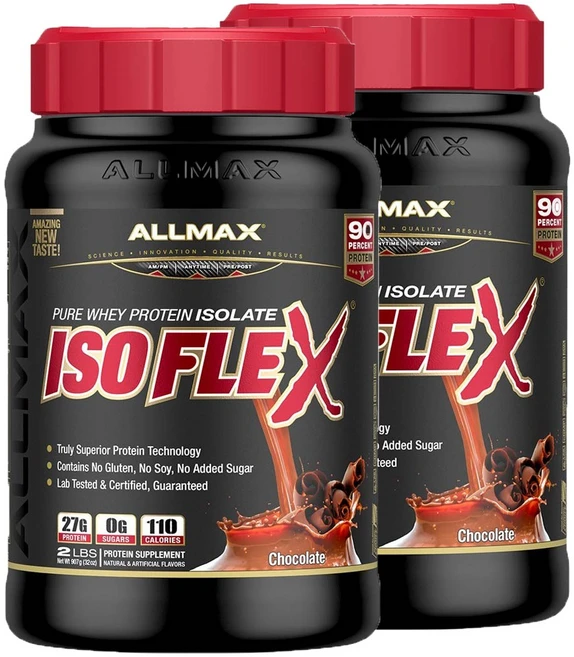 올맥스 아이소플렉스 퓨어 유청 분리 단백질, 2개, 907g - 쿠팡