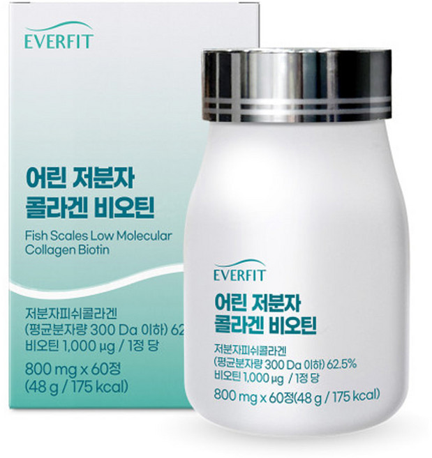 에버핏 어린저분자콜라겐 비오틴60정, 1개, 1정