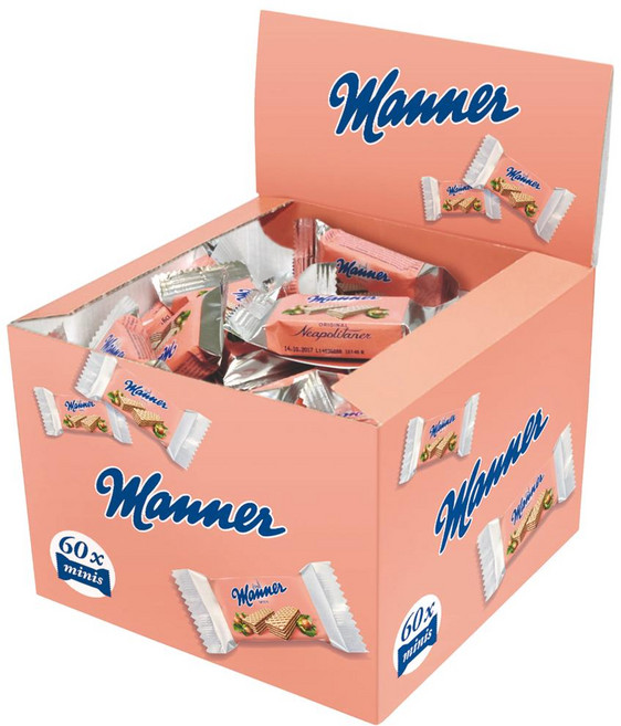 Manner Neapolitaner Minis 마너 미니 웨하스 나폴리타너 60개입, 900g, 1개