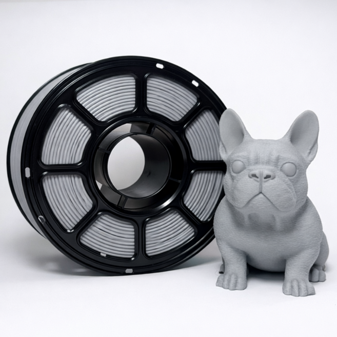 Lay1 고속 3D프린터용 PLA+ 필라멘트 기본색상 1.75mm 1kg 뱀부랩 전기종 호환, 그레이