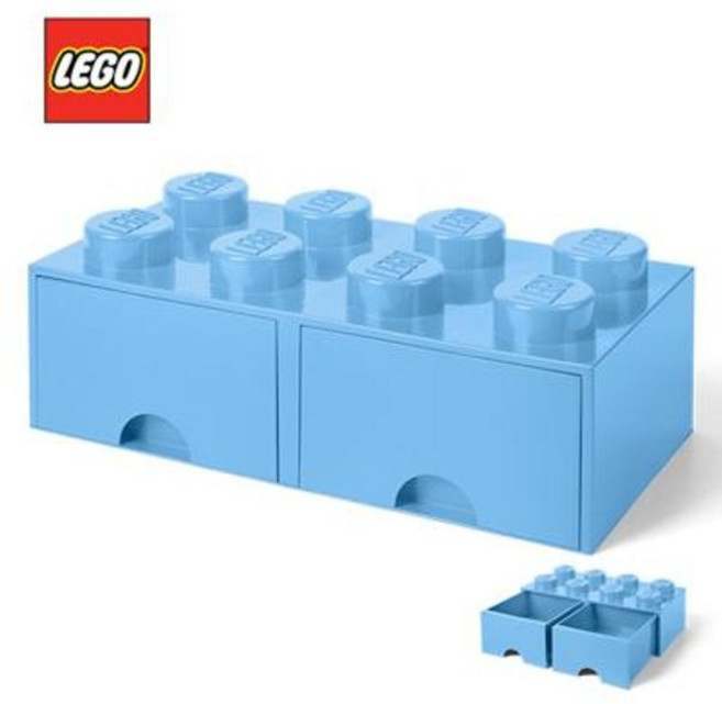 레고스토리지 서랍형 8구 로얄블루 장난감 수납박스, 색상, 1개
