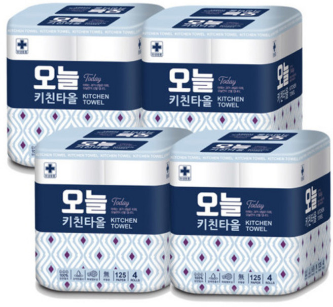 오늘 키친타올, 125매, 16개