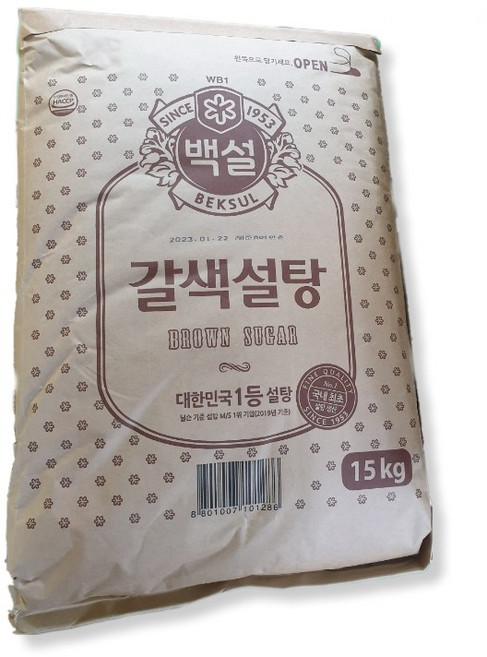 백설 황설탕 15KG, 1개