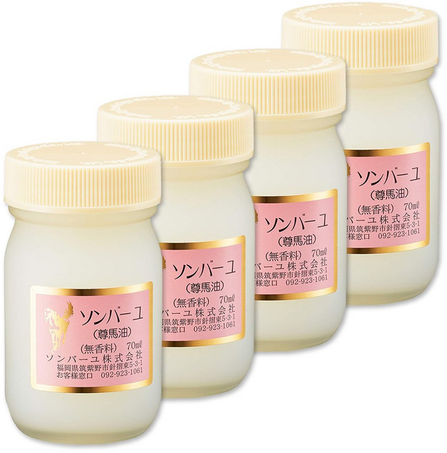 손바유 무향료 말기름 마유크림, 70ml, 4개