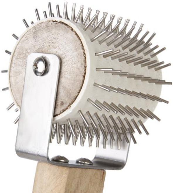 양봉 도구 자재 벌집 추출 스테인레스 스틸 니들 롤러 언캡핑 양봉, 1개