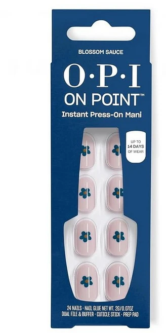 OPI On Point Put it in Neutral | Short Round Soft Nude Beige Pink Press On Nails | 24 Count with N - 쿠팡