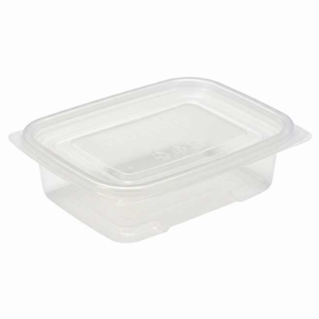 버디팩 투명 사각 죽용기 500ml 반찬 도시락 밀폐 용기 밀프렙 전자렌지OK, 50세트, 1개