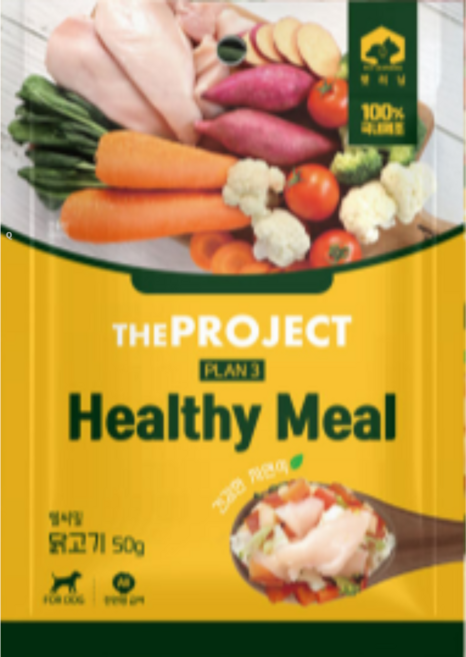 펫러닝 강아지 더프로젝트 헬씨밀 닭 PLAN3 간식, 50g, 6개, 닭고기