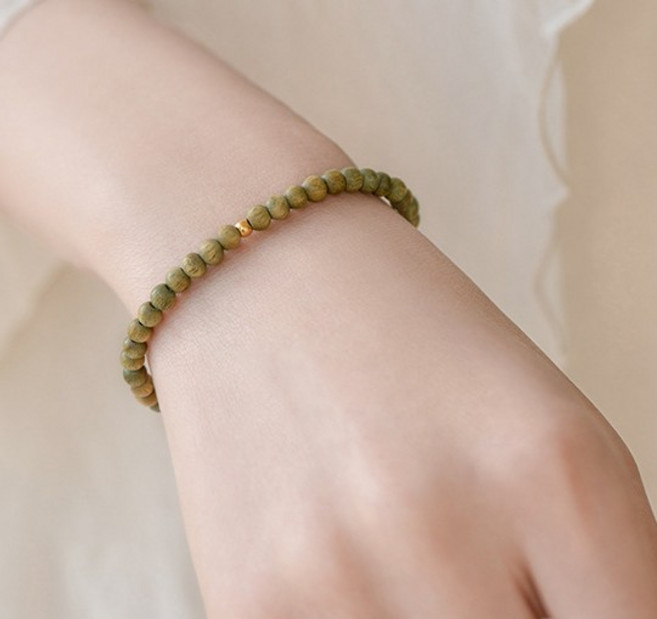 행운의팔찌 패션 불교팔찌 염주 녹단나무, 녹단, 1개