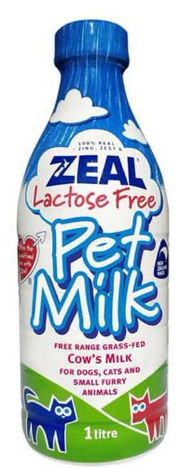 ZEAL真致 紐西蘭寵物牛奶 犬貓專用牛奶, 原味, 1000ml, 1瓶